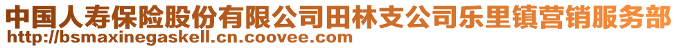 中國人壽保險股份有限公司田林支公司樂里鎮(zhèn)營銷服務(wù)部