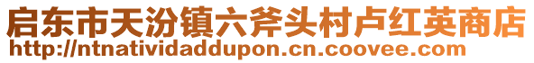 啟東市天汾鎮(zhèn)六斧頭村盧紅英商店