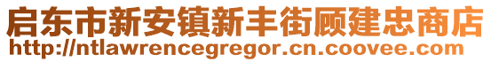 啟東市新安鎮(zhèn)新豐街顧建忠商店