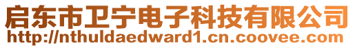 啟東市衛(wèi)寧電子科技有限公司