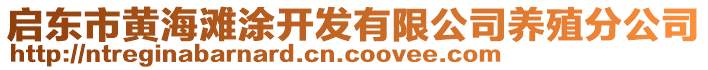 啟東市黃海灘涂開發(fā)有限公司養(yǎng)殖分公司