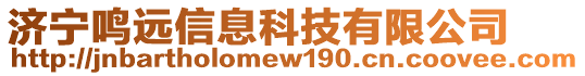 濟(jì)寧鳴遠(yuǎn)信息科技有限公司