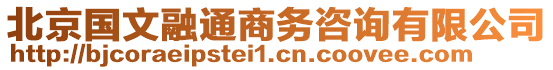 北京國文融通商務咨詢有限公司