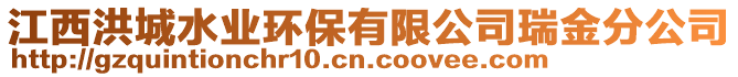 江西洪城水業(yè)環(huán)保有限公司瑞金分公司