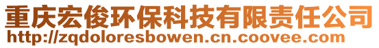 重慶宏俊環(huán)?？萍加邢挢?zé)任公司