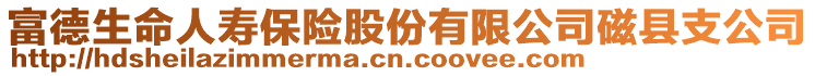 富德生命人壽保險股份有限公司磁縣支公司