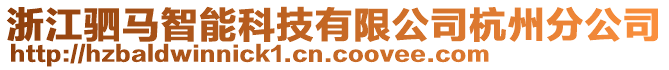 浙江駟馬智能科技有限公司杭州分公司