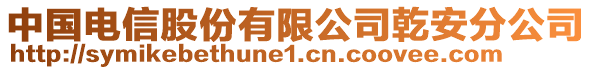 中國(guó)電信股份有限公司乾安分公司