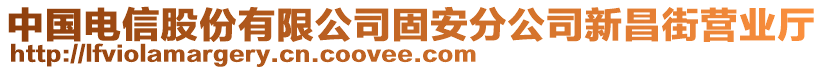 中國電信股份有限公司固安分公司新昌街營業(yè)廳