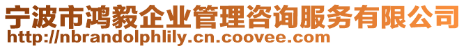 寧波市鴻毅企業(yè)管理咨詢服務(wù)有限公司