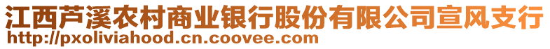 江西蘆溪農(nóng)村商業(yè)銀行股份有限公司宣風(fēng)支行