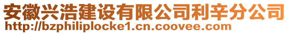 安徽興浩建設(shè)有限公司利辛分公司