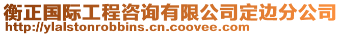 衡正國際工程咨詢有限公司定邊分公司