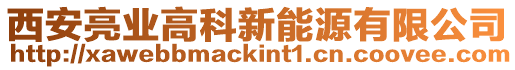 西安亮業(yè)高科新能源有限公司