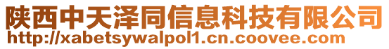 陜西中天澤同信息科技有限公司