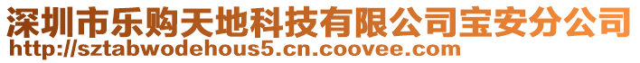 深圳市樂(lè)購(gòu)天地科技有限公司寶安分公司