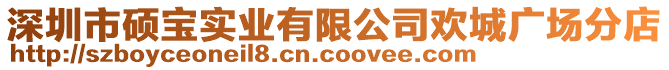 深圳市碩寶實(shí)業(yè)有限公司歡城廣場(chǎng)分店