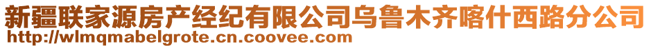 新疆聯(lián)家源房產(chǎn)經(jīng)紀(jì)有限公司烏魯木齊喀什西路分公司