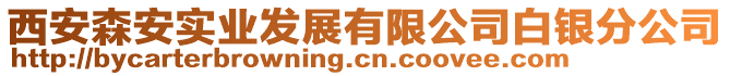 西安森安實業(yè)發(fā)展有限公司白銀分公司