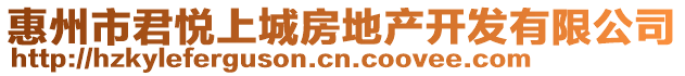 惠州市君悅上城房地產(chǎn)開發(fā)有限公司