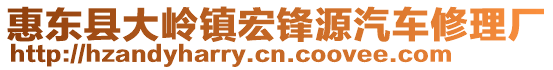 惠東縣大嶺鎮(zhèn)宏鋒源汽車修理廠