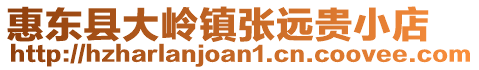 惠東縣大嶺鎮(zhèn)張遠(yuǎn)貴小店