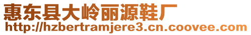 惠東縣大嶺麗源鞋廠