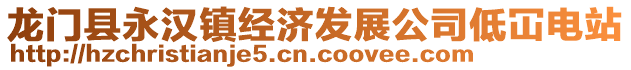 龙门县永汉镇经济发展公司低冚电站