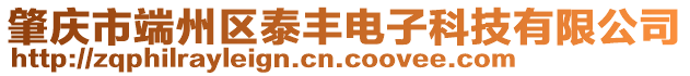 肇庆市端州区泰丰电子科技有限公司