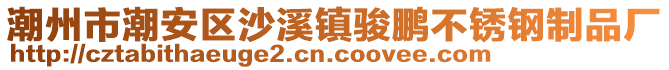 潮州市潮安區(qū)沙溪鎮(zhèn)駿鵬不銹鋼制品廠(chǎng)