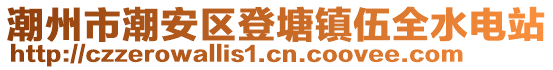 潮州市潮安區(qū)登塘鎮(zhèn)伍全水電站