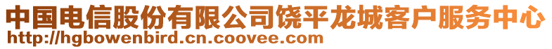 中国电信股份有限公司饶平龙城客户服务中心