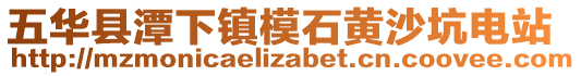 五华县潭下镇模石黄沙坑电站