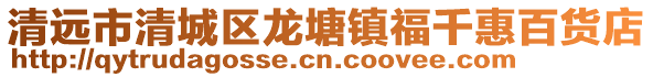 清遠(yuǎn)市清城區(qū)龍?zhí)伶?zhèn)福千惠百貨店