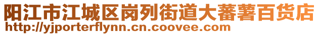 阳江市江城区岗列街道大蕃薯百货店