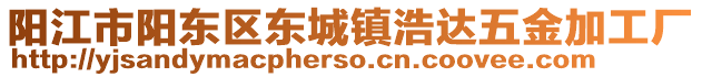 陽江市陽東區(qū)東城鎮(zhèn)浩達(dá)五金加工廠