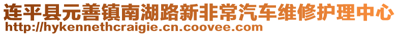 連平縣元善鎮(zhèn)南湖路新非常汽車維修護理中心