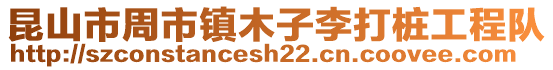 昆山市周市镇木子李打桩工程队