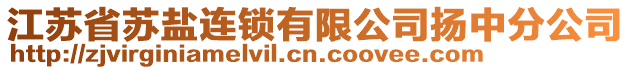 江蘇省蘇鹽連鎖有限公司揚中分公司