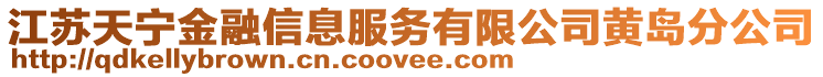 江蘇天寧金融信息服務(wù)有限公司黃島分公司