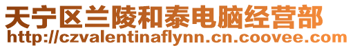 天寧區(qū)蘭陵和泰電腦經(jīng)營部