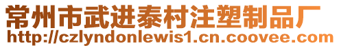 常州市武進泰村注塑制品廠