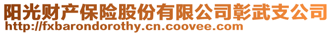 陽(yáng)光財(cái)產(chǎn)保險(xiǎn)股份有限公司彰武支公司