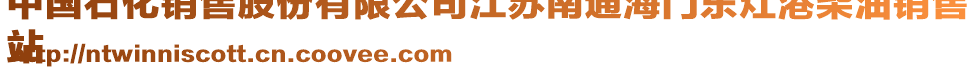 中國石化銷售股份有限公司江蘇南通海門東灶港柴油銷售
站