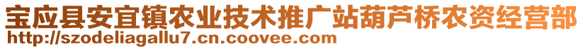 寶應(yīng)縣安宜鎮(zhèn)農(nóng)業(yè)技術(shù)推廣站葫蘆橋農(nóng)資經(jīng)營(yíng)部