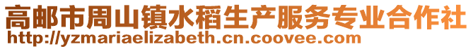 高郵市周山鎮(zhèn)水稻生產(chǎn)服務(wù)專業(yè)合作社