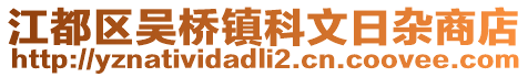 江都區(qū)吳橋鎮(zhèn)科文日雜商店