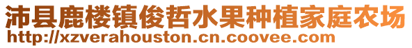 沛縣鹿樓鎮(zhèn)俊哲水果種植家庭農(nóng)場