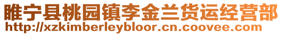 睢寧縣桃園鎮(zhèn)李金蘭貨運(yùn)經(jīng)營部