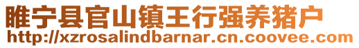 睢寧縣官山鎮(zhèn)王行強養(yǎng)豬戶